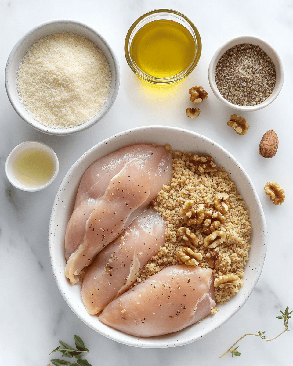 Walnut Crusted Chicken Breast ingredients
