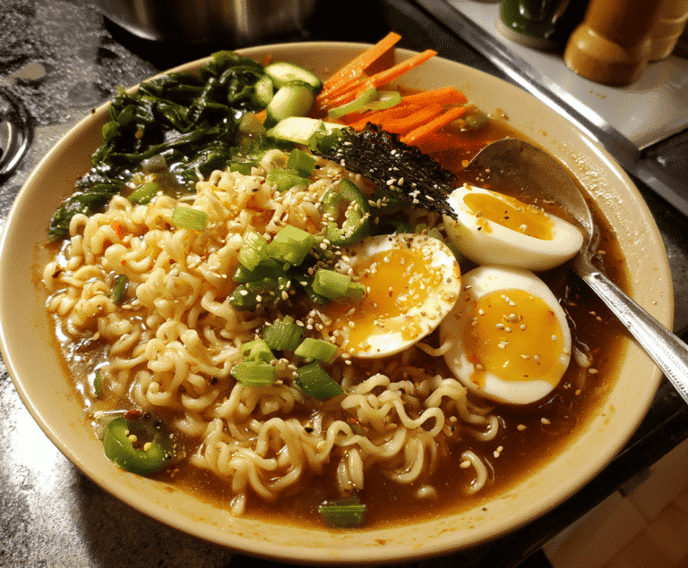 Chili Garlic Ramen Noodle Soup