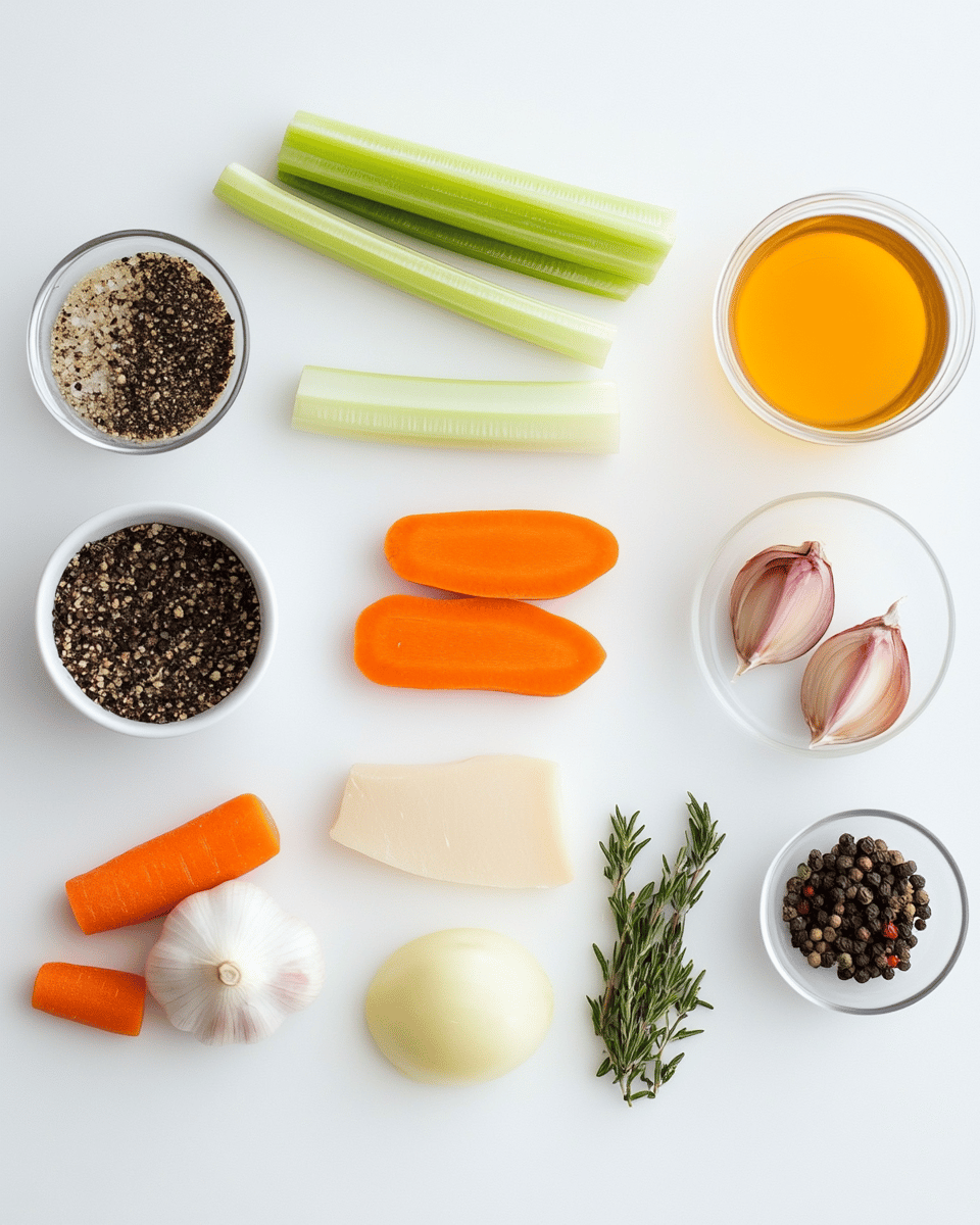 Bone Broth Recipe ingredients