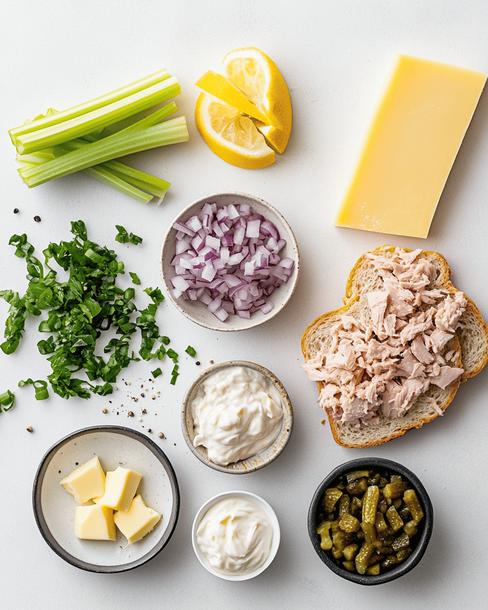 Tuna Melt ingredients