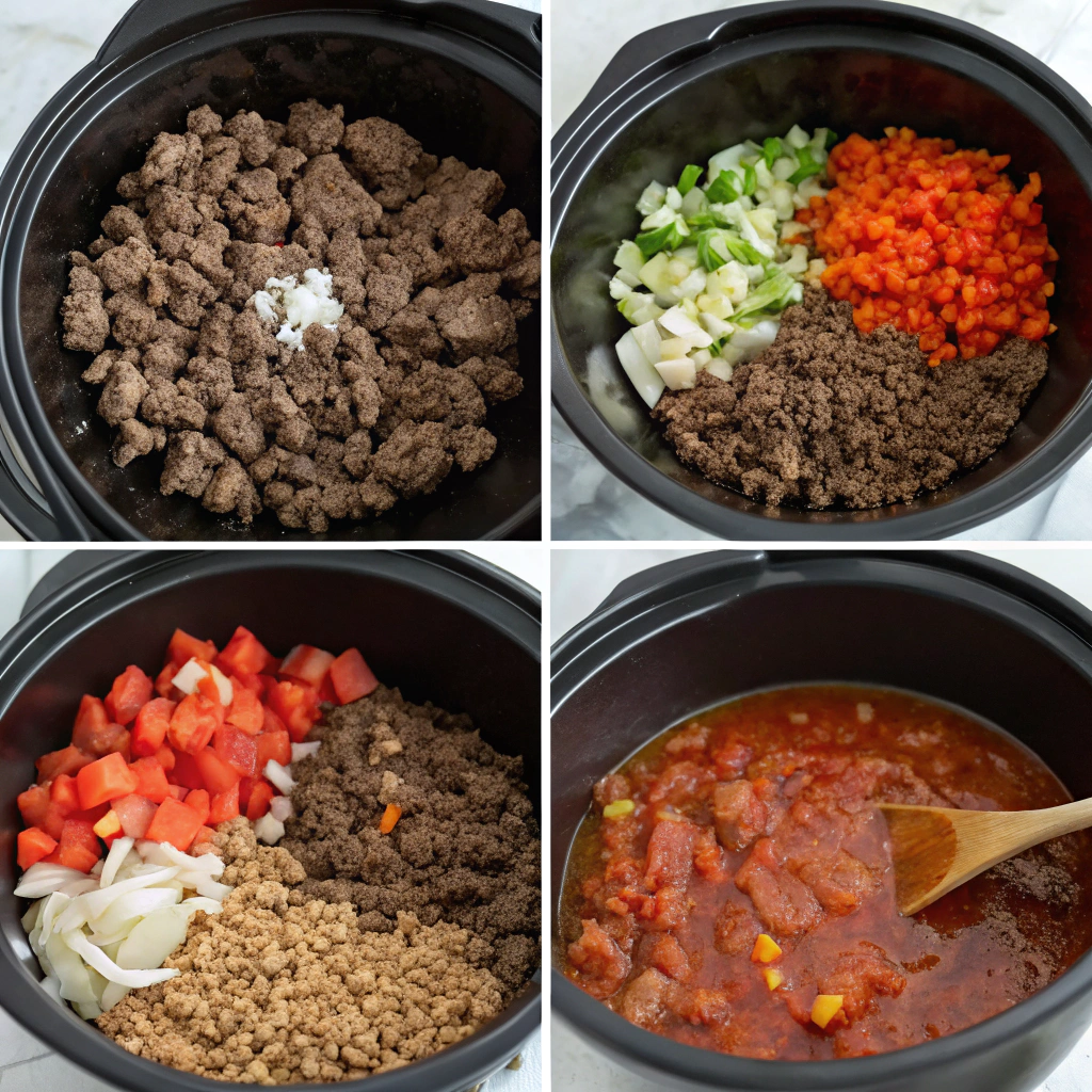 Crockpot with ground beef recipes How to Make