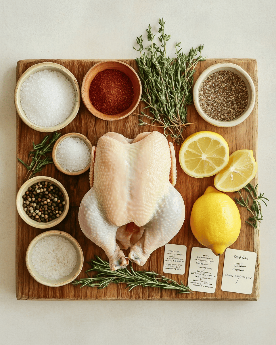 Smoked chicken ingredients