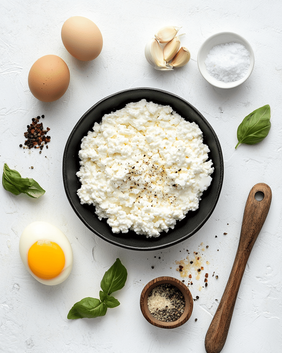 Mediterranean cottage cheese flatbread ingredients