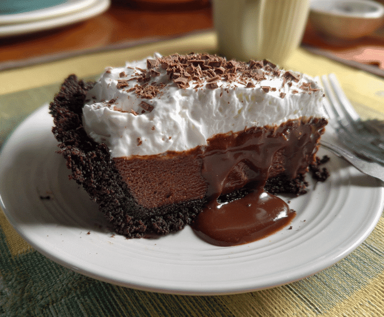 Brownie Crust Pudding Pie