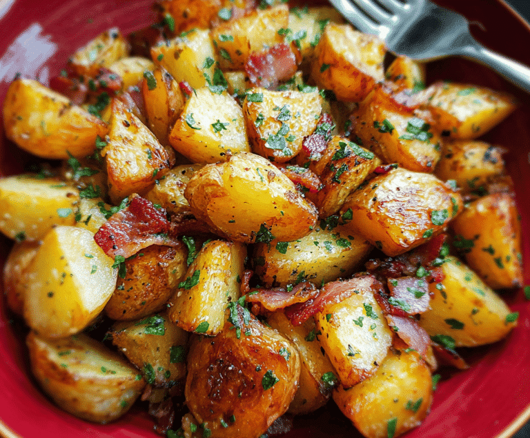 Honey Bacon Roasted Potatoes