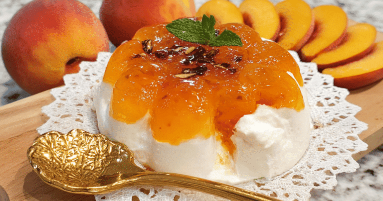 Peach Jelly with Cream Cheese
