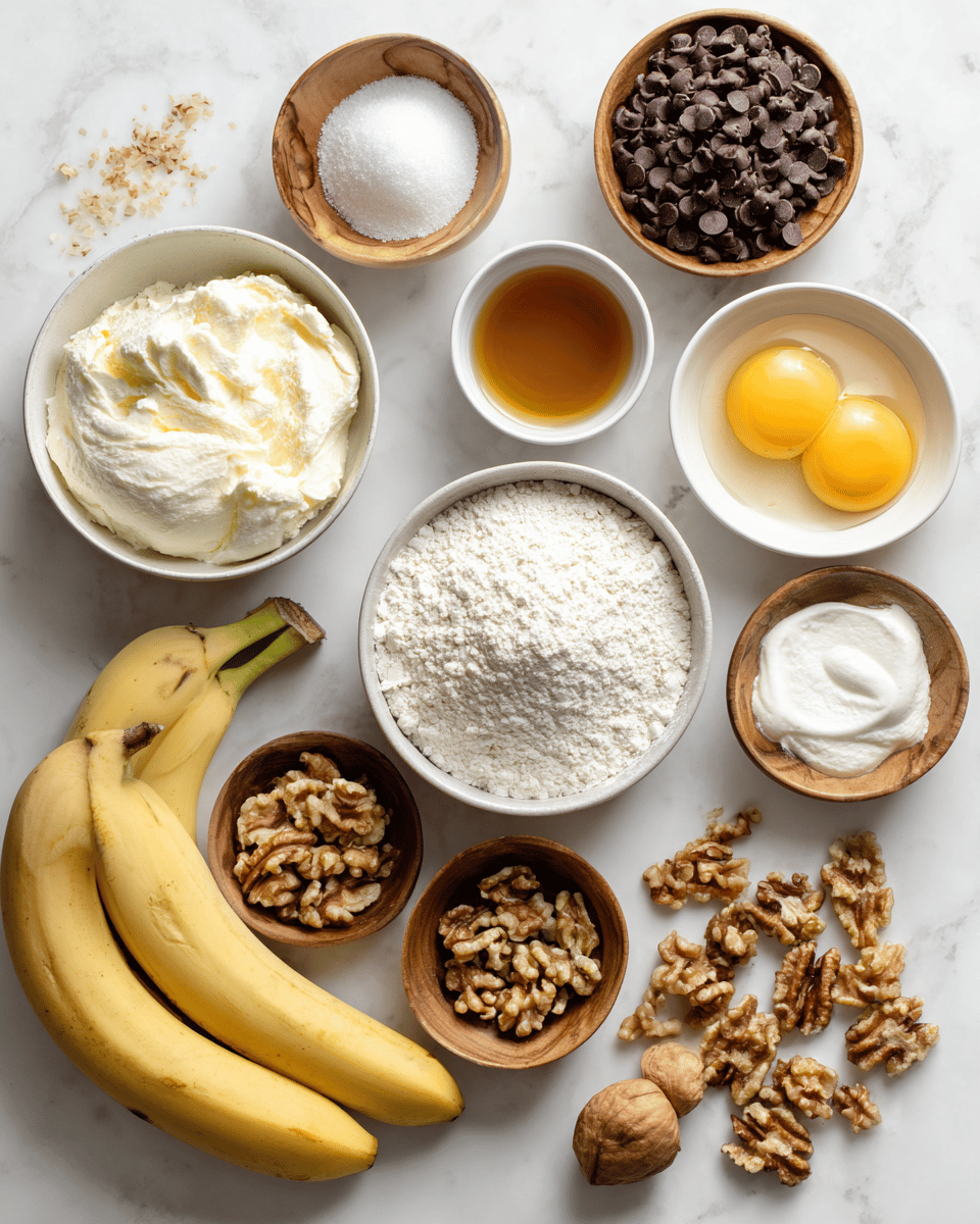 chocolate chip banana nut bread ingredients