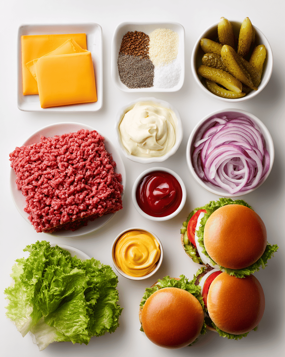 Enjoy Classic All‑American Cheeseburgers with juicy beef patties, melted cheese, and fresh toppings—easy to make and perfect for any meal.