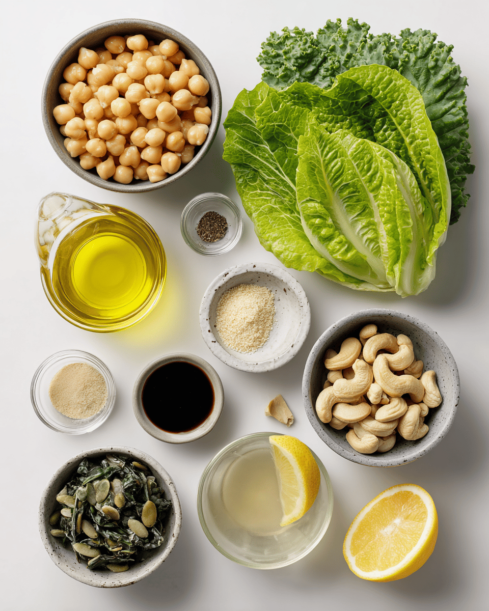 Make dinner plant-based and delicious. This Crowd-Pleasing Vegan Caesar Salad uses cashew dressing and crispy chickpeas for total flavor.