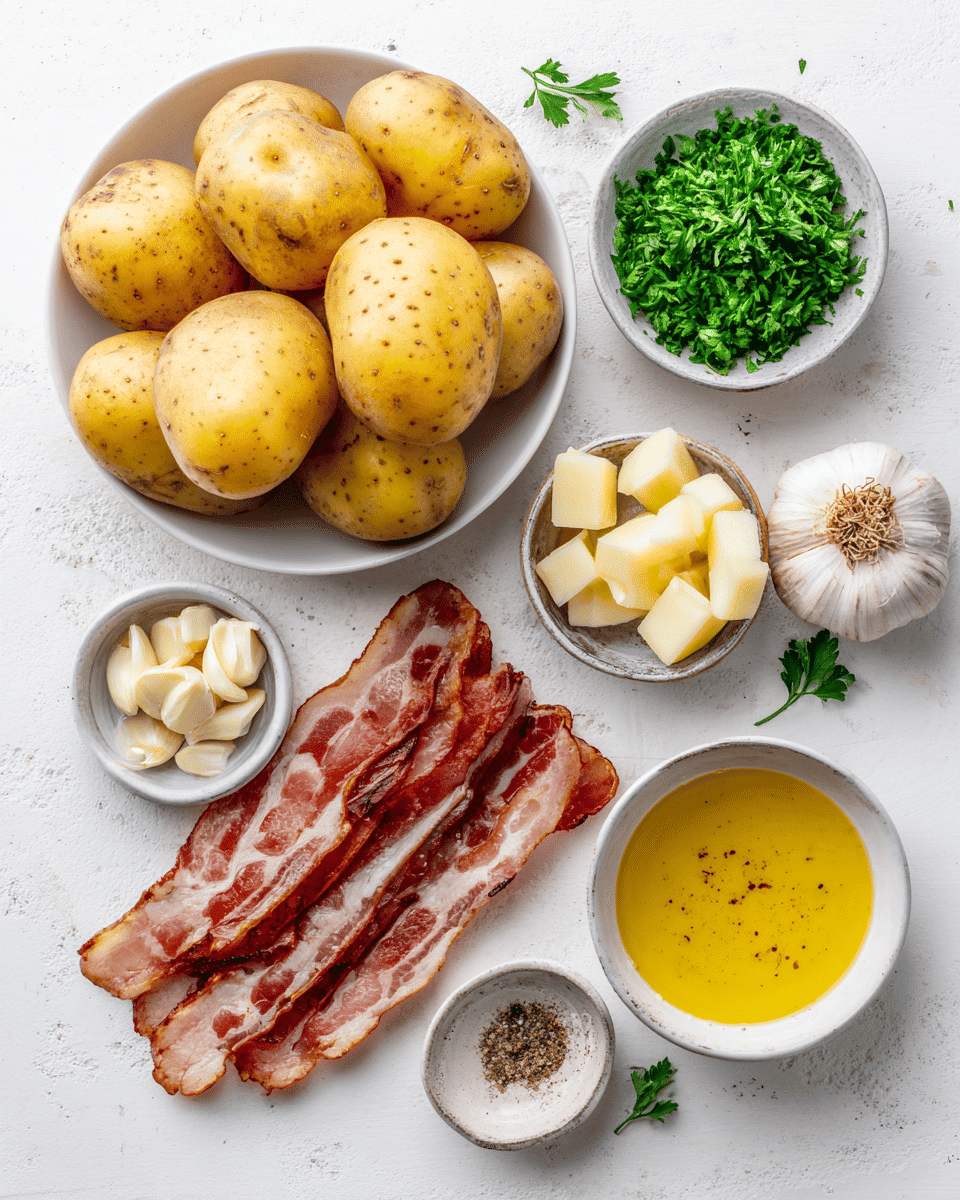 Warm, crispy Honey Bacon Roasted Potatoes glazed in honey-bacon goodness—perfect for adding sweet-savory flavor to any meal. Easy, comforting, delicious!