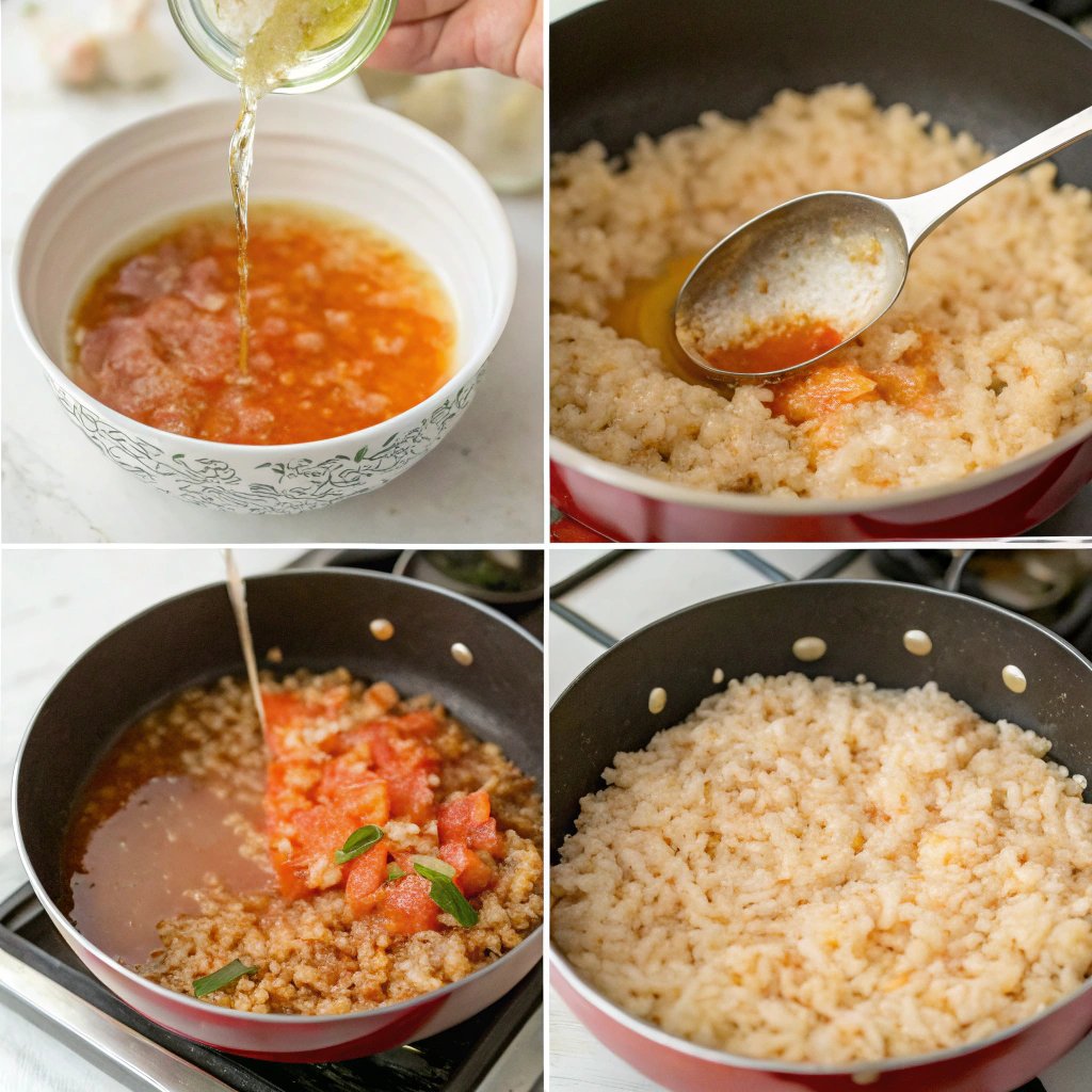 Steps Authentic Mexican Rice