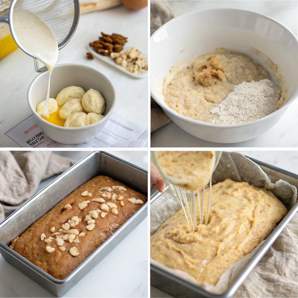 Banana bread with cottage cheese How to Make