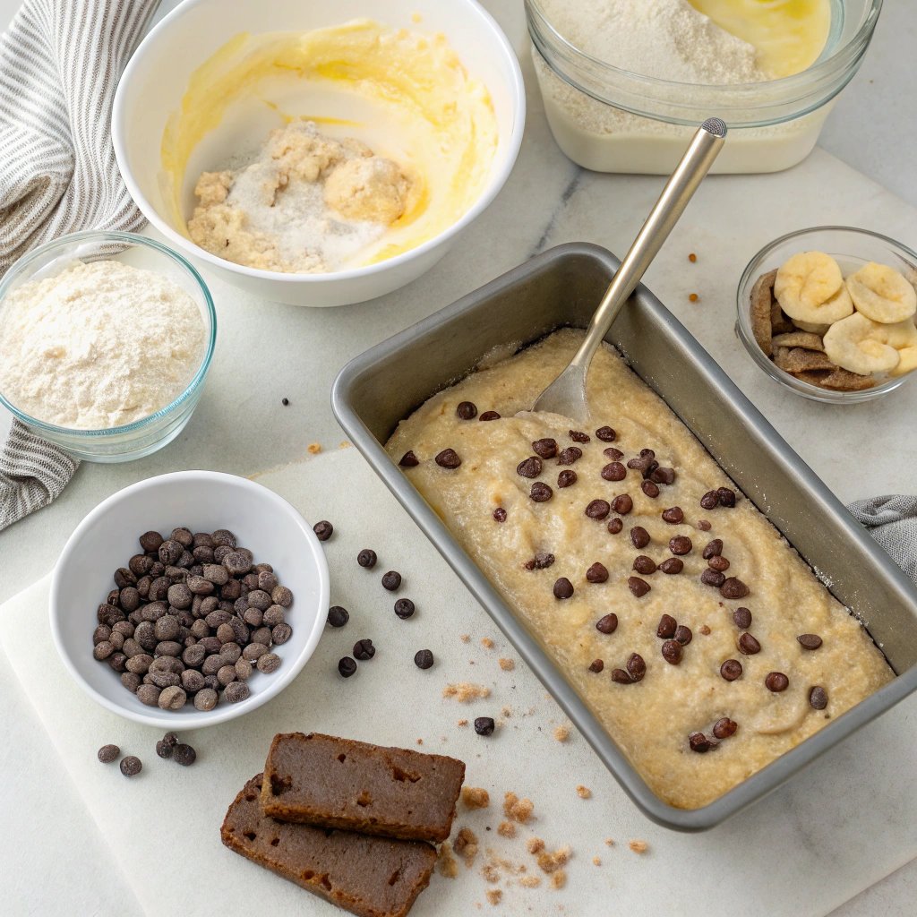 Chocolate chip and banana bread How to Make