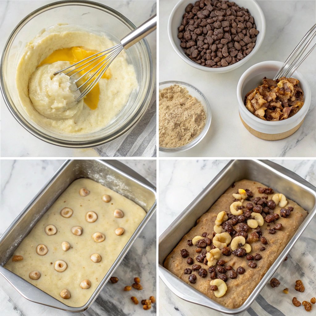 How to Make chocolate chip banana nut bread