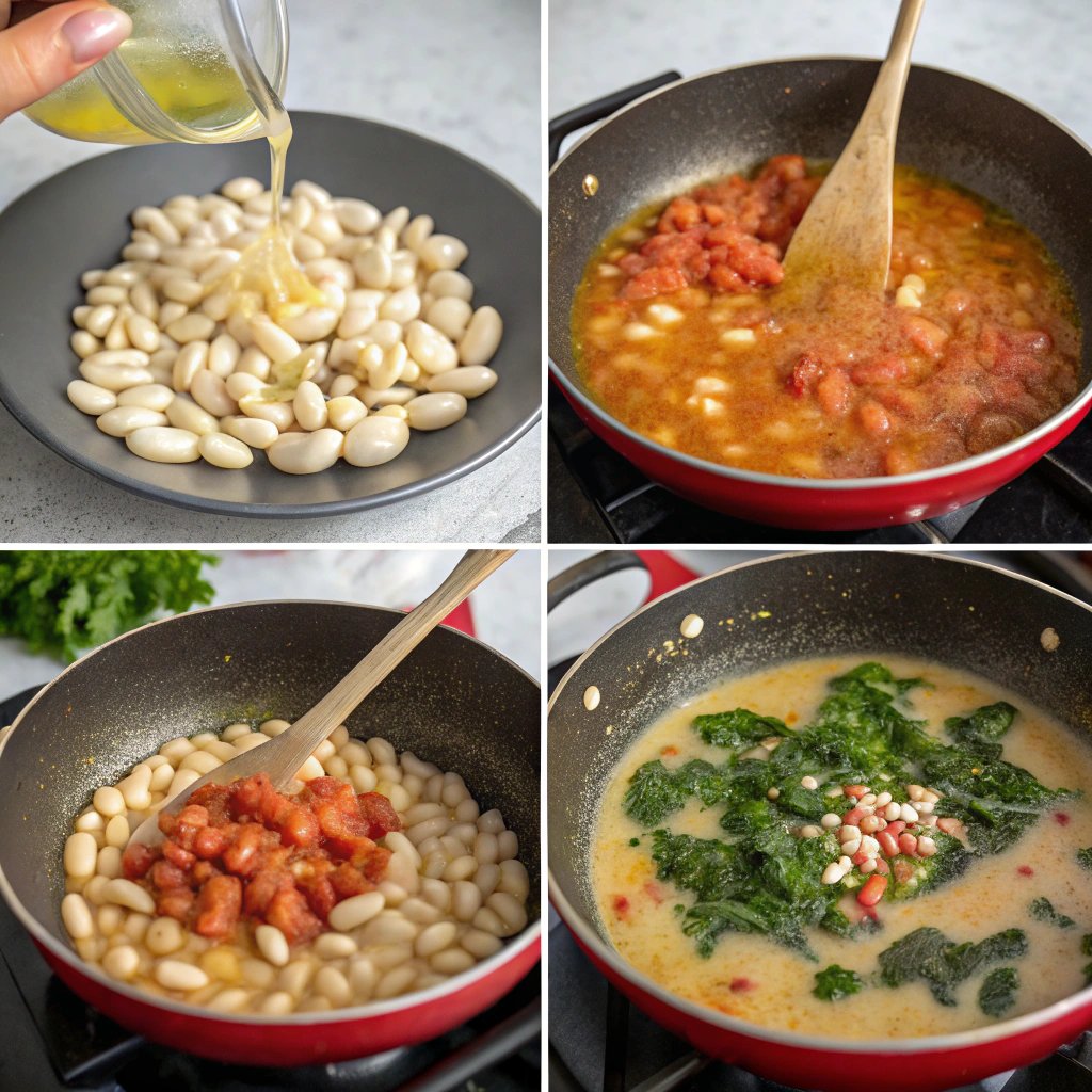 Steps Creamy Tomato Butter Beans