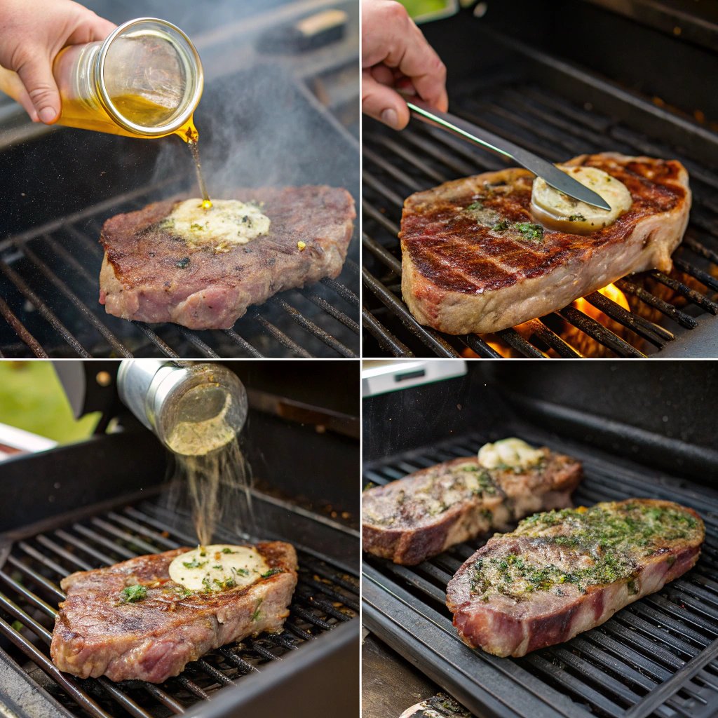 Steps Father’s Day grilled ribeye steak