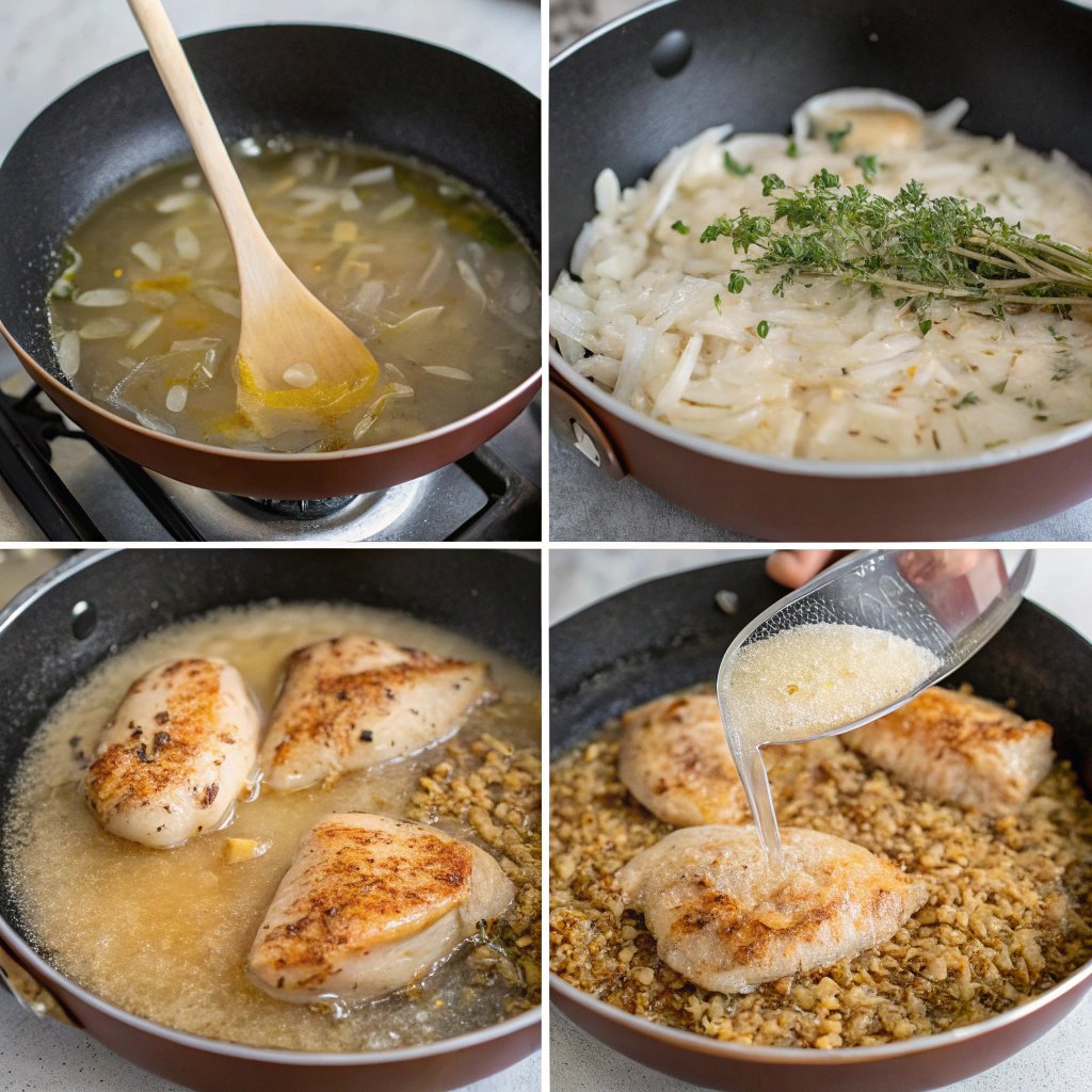 Steps French Onion Chicken and Rice