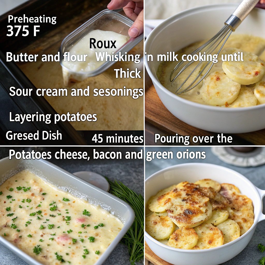 Steps Loaded Scalloped Potatoes