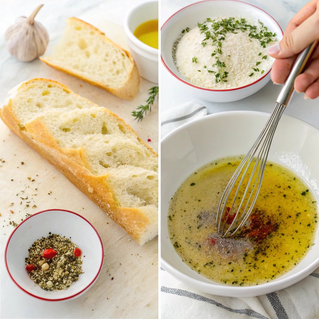 Steps Olive Oil Bread Dip