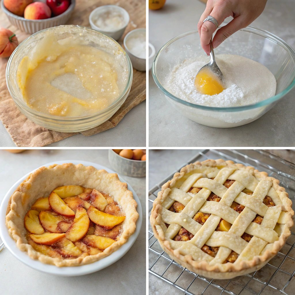 Steps Peach Pie