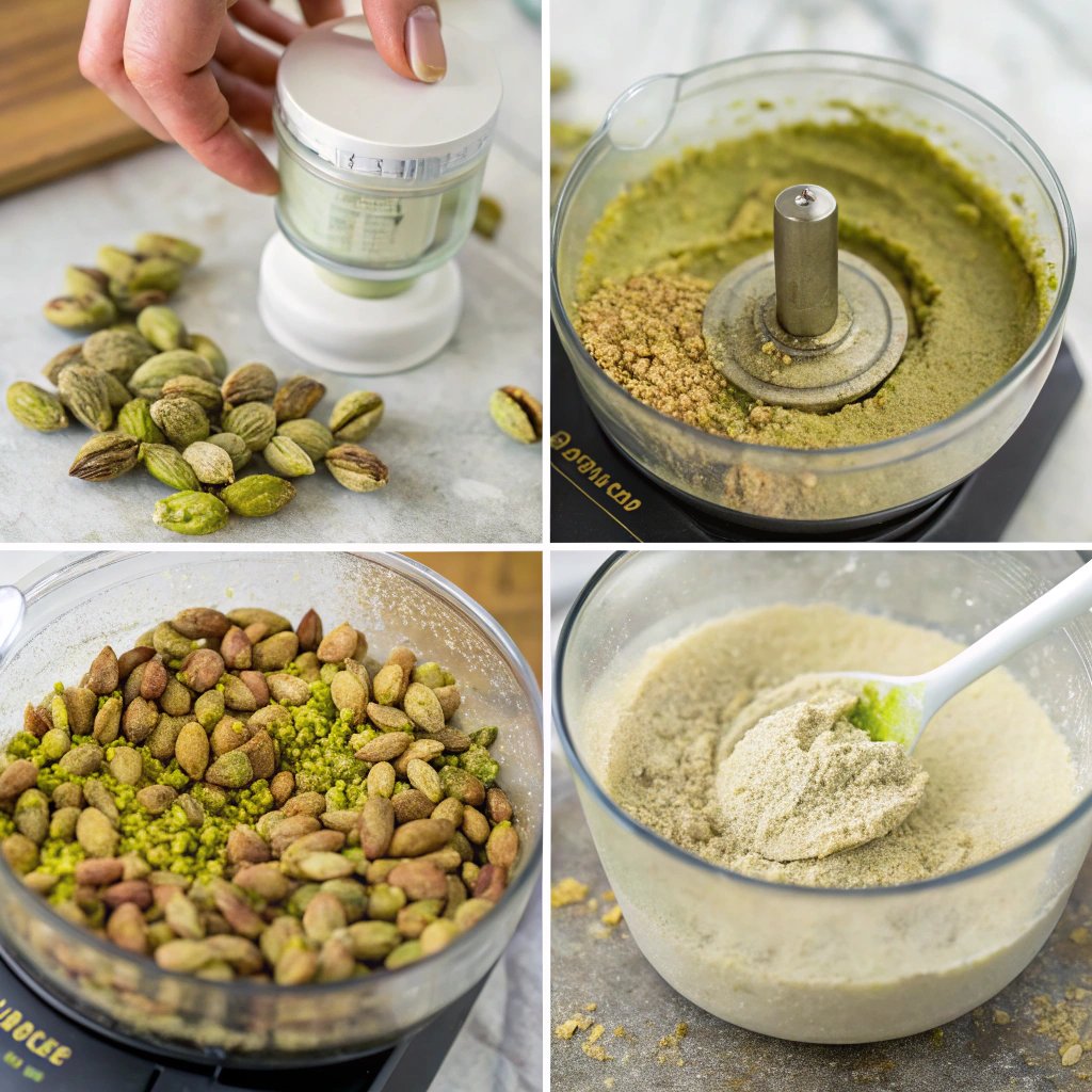 Steps pistachio butter
