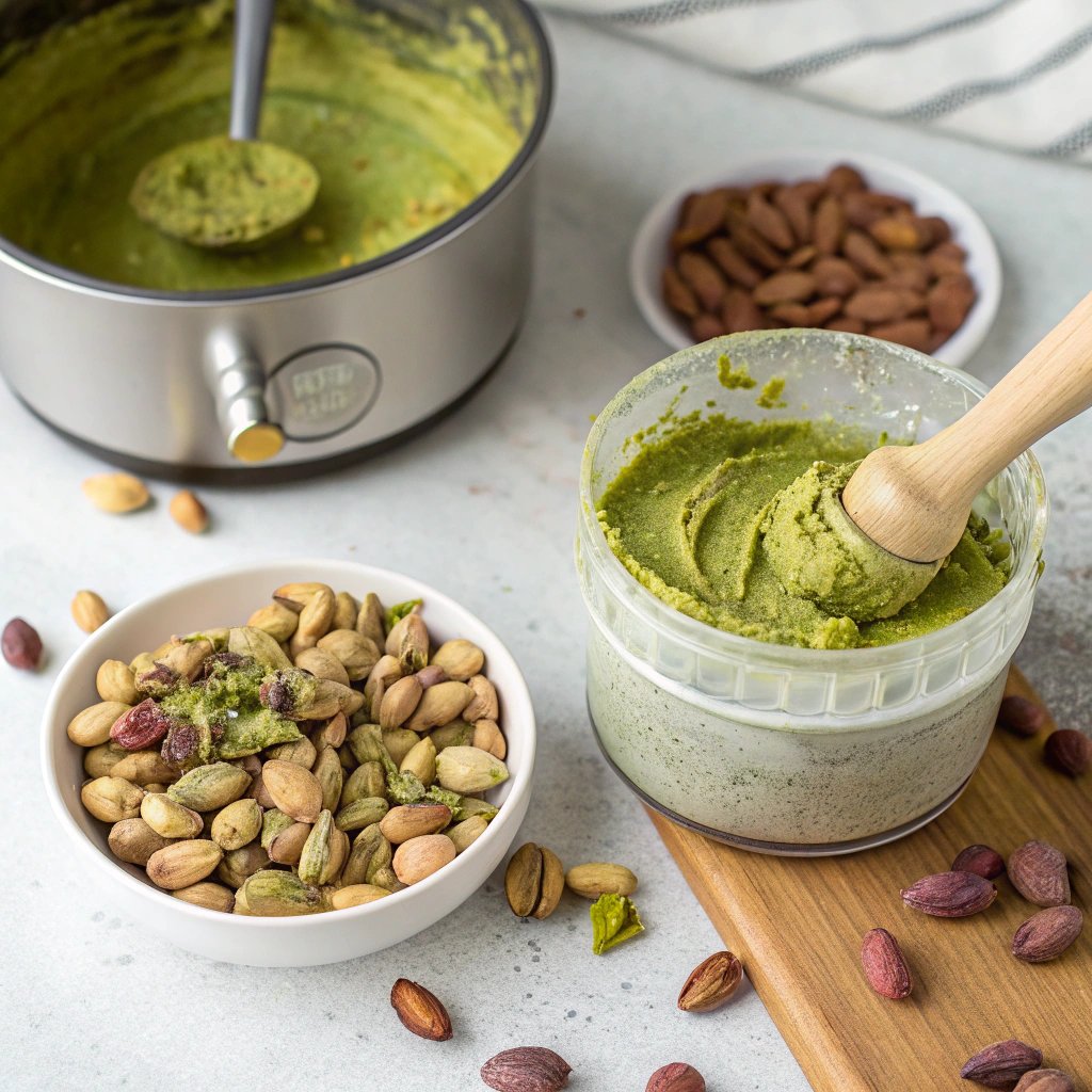 How to make pistachio cream steps and directions