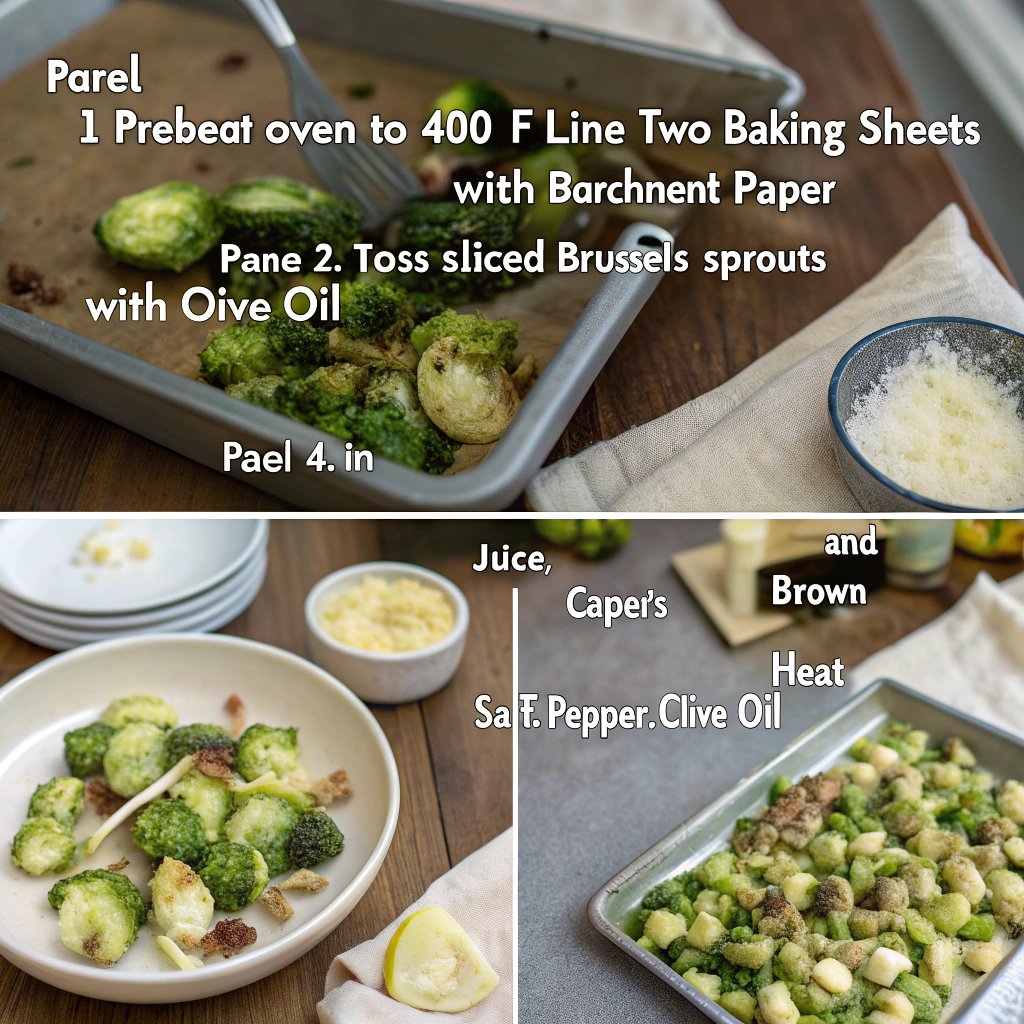 Steps Warm Brussels Sprouts Caesar Salad