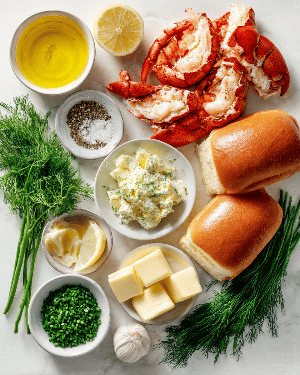 Warm Lobster Rolls with Fresh Herbs are buttery, herby, and easy to make—perfect for a fancy summer lunch or relaxed dinner. Try it today!