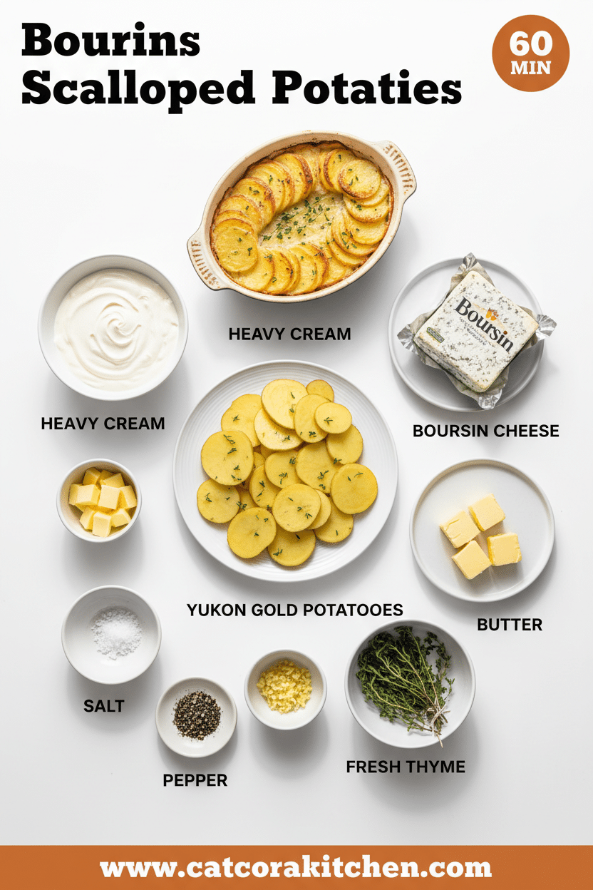 Boursin scalloped potatoes ingredients