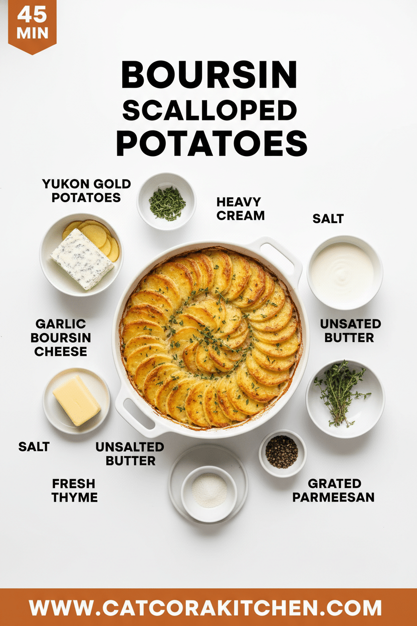 Boursin scalloped potatoes ingredients