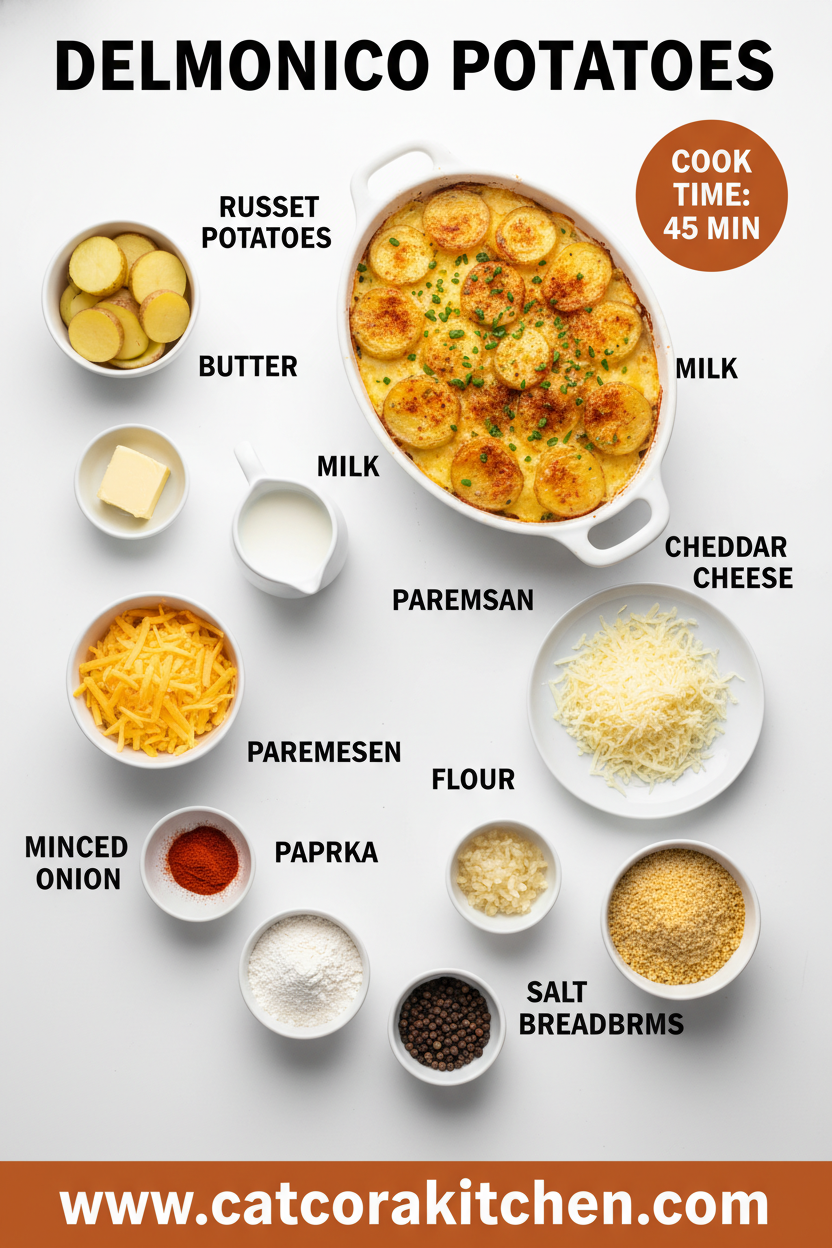 Delmonico potatoes ingredients