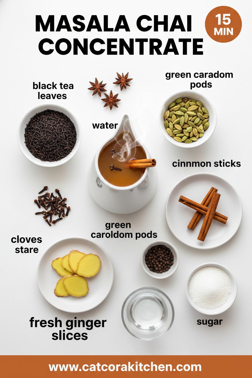 Masala chai concentrate ingredients
