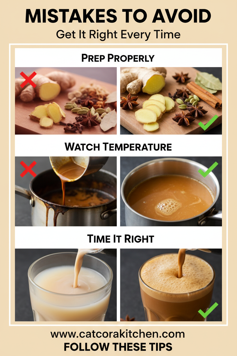 Masala chai concentrate common mistakes