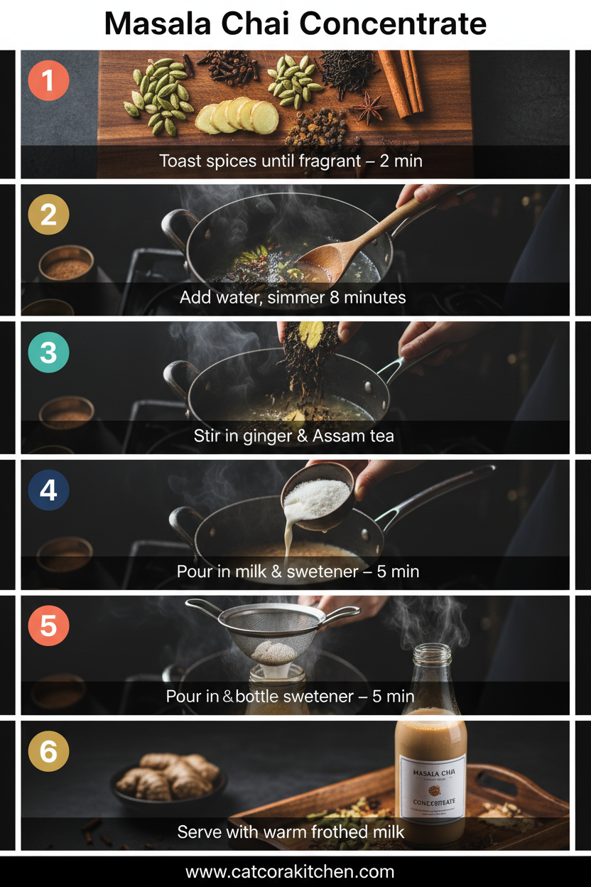 How to make masala chai concentrate