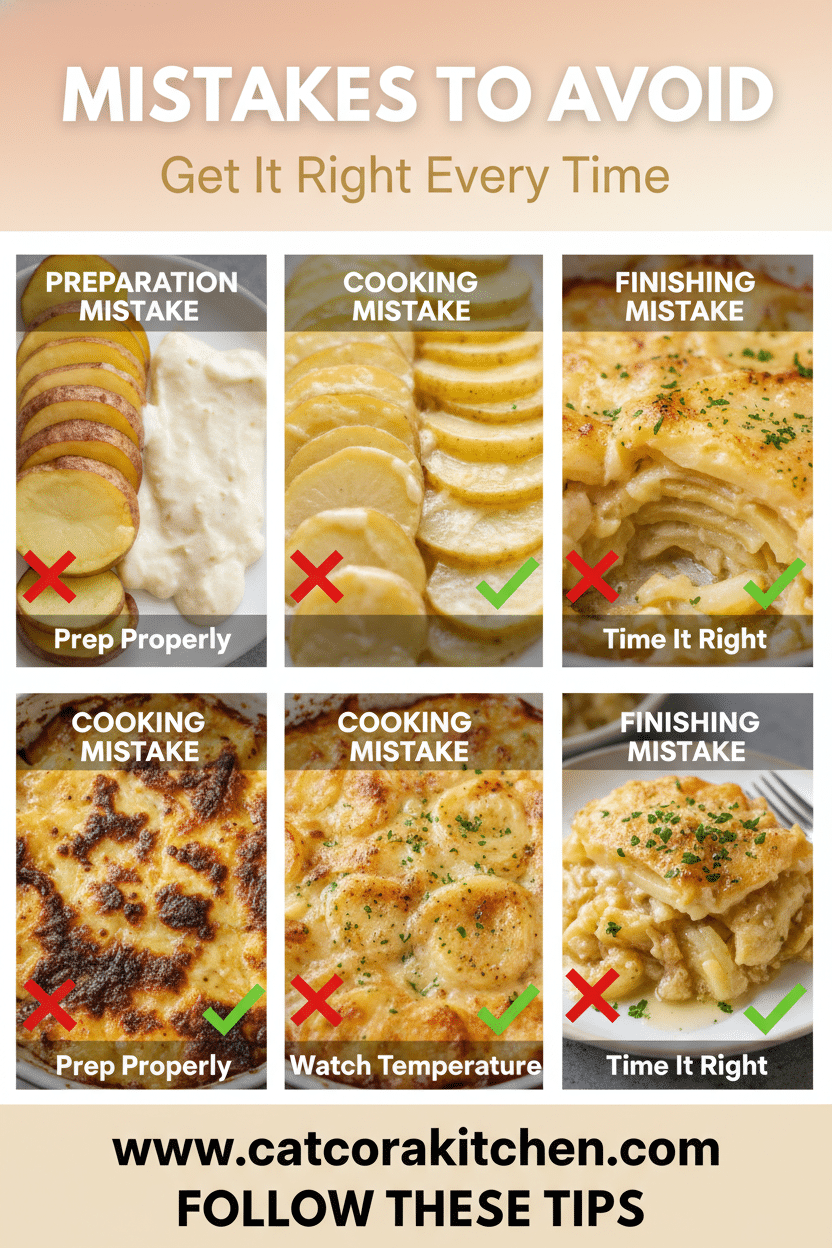 Scalloped potatoes common mistakes