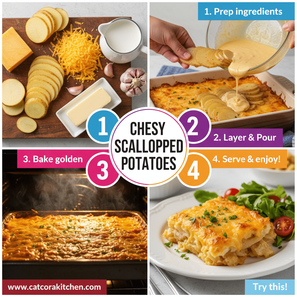 card recipe ingredients and instructions cheesy scalloped potatoes