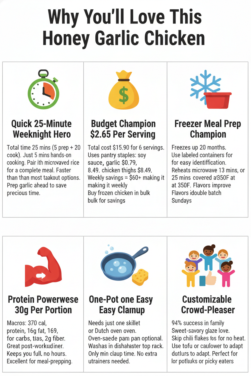 Why you'll love honey garlic chicken