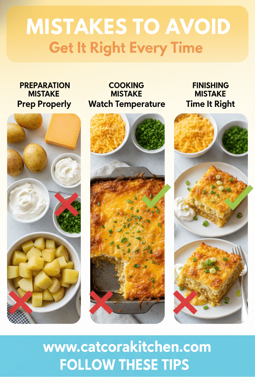 Loaded baked potato casserole common mistakes