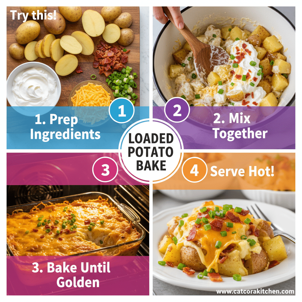 card recipe ingredients and instructions loaded baked potato casserole