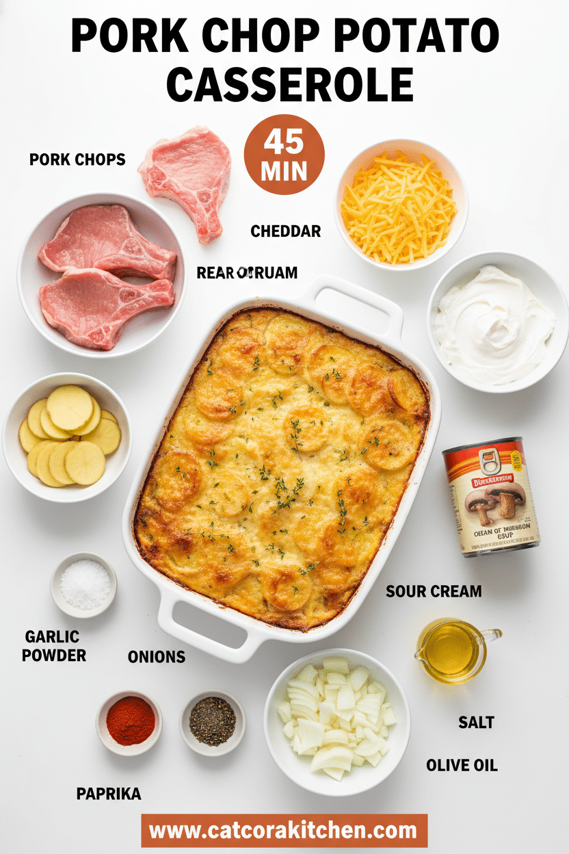 Pork chop potato casserole ingredients