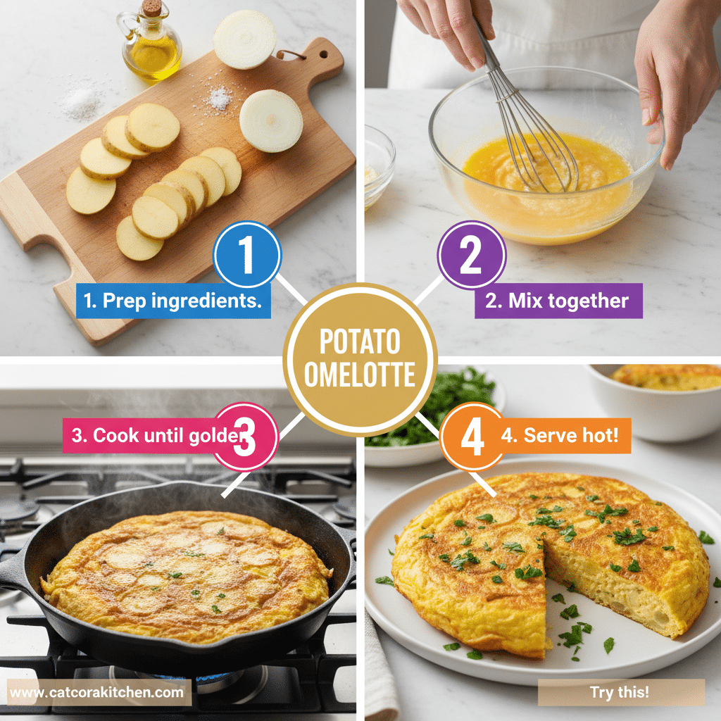card recipe ingredients and instructions potato omelette