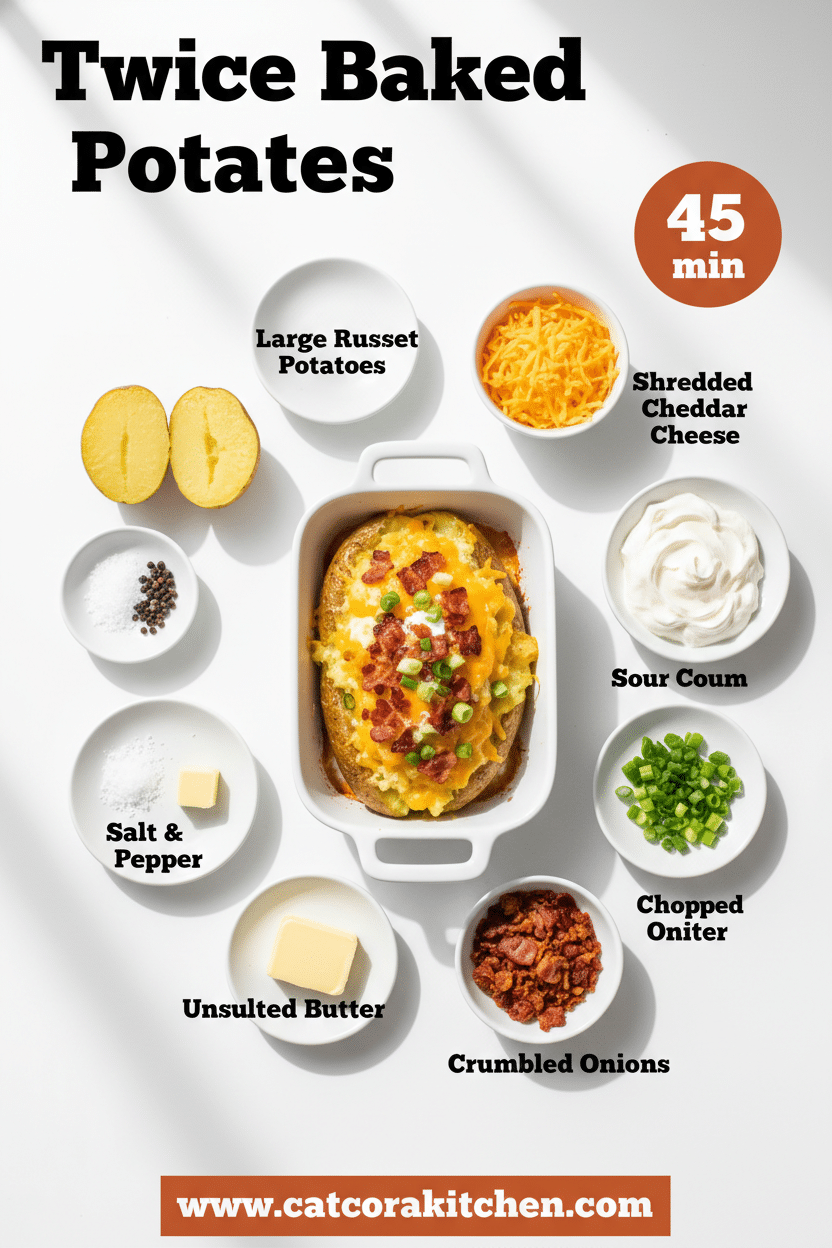 Twice-baked potatoes ingredients