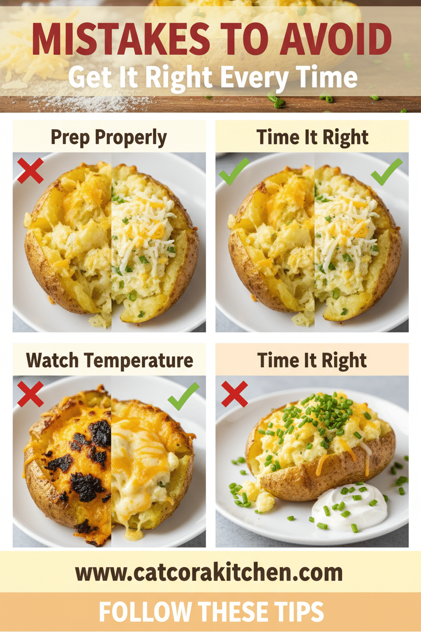 Twice-baked potatoes common mistakes